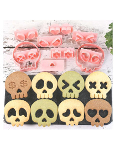 Juego de Cortadores de Galletas Calavera 30 en 1 Lutoku