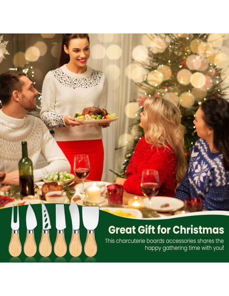 Juego de Accesorios para Charcutería Jutieuo 42 Piezas con Cuchillos