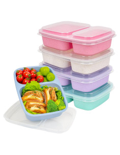 Caja de Almuerzo Bento 2 Compartimentos Annaklin 0.9L 5 Piezas