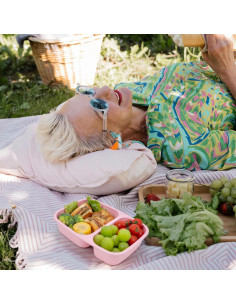 Caja de Almuerzo Bento 2 Compartimentos Annaklin 0.9L 5 Piezas 2