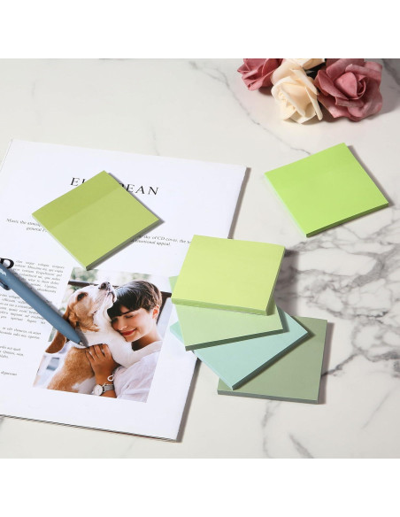 Notas Adhesivas Mr. Pen 3x3" Verde 12 Blocs 600 Hojas