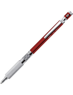 Lápiz Mecánico OHTO MS01, Aluminio y Latón, 0.5mm, Rojo 2