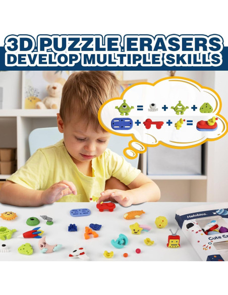 Juego de Borradores Halobios Espaciales para Niños - 16 Piezas