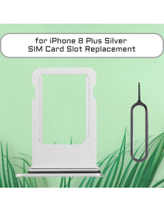 Bandeja de Tarjeta SIM Plateada para iPhone 8 Plus A1864 A1897 A1898 2