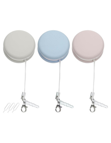 Juego de Limpiadores de Pantalla MECCANIXITY 3 Pcs Azul Caqui Rosa