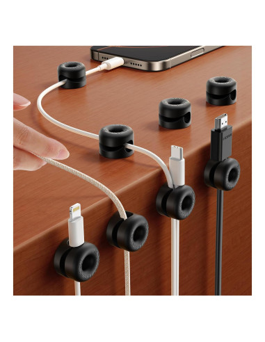 Organizador de Cables JOYROOM Clips de Silicona 8 Pack