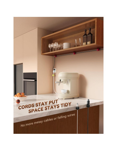 Organizador de Cables JOYROOM Clips de Silicona 8 Pack