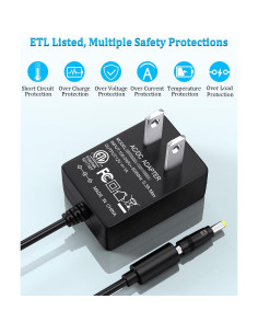 Adaptador de CA 12V 1A SoulBay con 8 Conectores y Cable 150cm 2