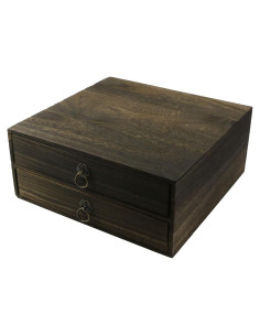 Organizador de Escritorio de Madera Tighall 2 Cajones Vintage