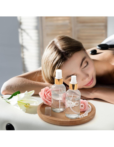 Fumete 2 Botellas de Vidrio 120ml Reutilizables con Etiquetas y Embudo