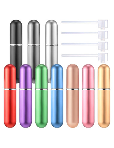 Boao 10 Piezas Atomizador de Perfume Rellenable 5 ml Viaje