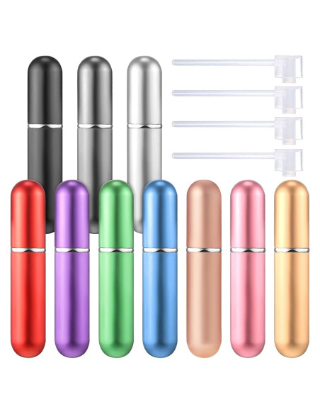 Boao 10 Piezas Atomizador de Perfume Rellenable 5 ml Viaje