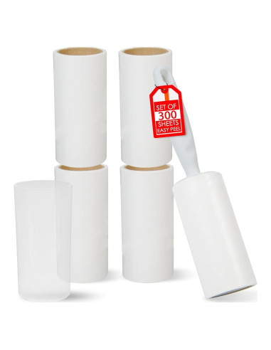 Rodillo Adhesivo Extra Pegajoso XICOSO 300 Hojas para Pelo de Mascota