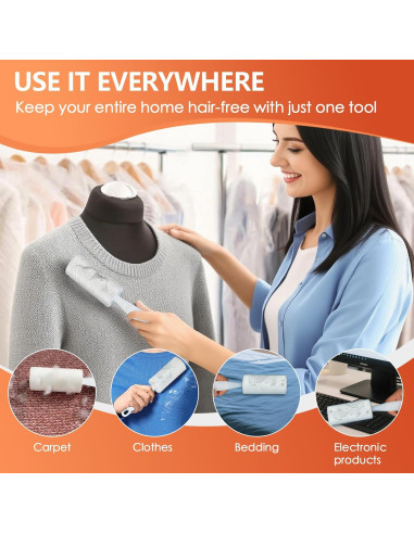 Rodillo Adhesivo Extra Pegajoso XICOSO 300 Hojas para Pelo de Mascota