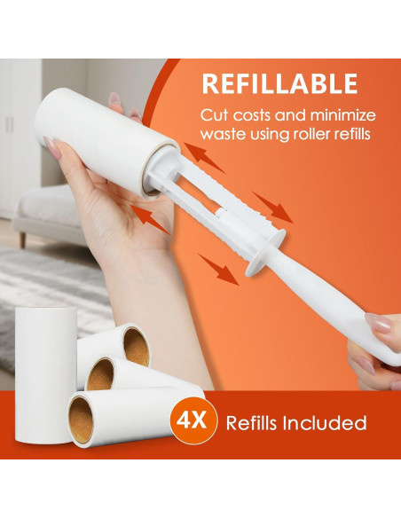 Rodillo Adhesivo Extra Pegajoso XICOSO 300 Hojas para Pelo de Mascota