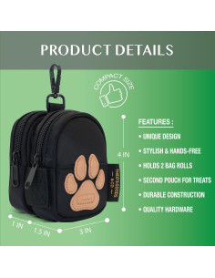 Dispensador de bolsas de excremento para perro Theo's Goods 2