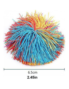 16 Pelotas Sensory Fidget Stringy Zankao - Juguetes de Goma Multicolor 2