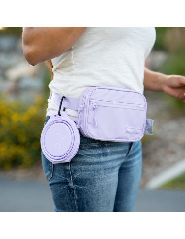 Tazón Plegable para Perros Pup Culture Doble - Silicona Negra