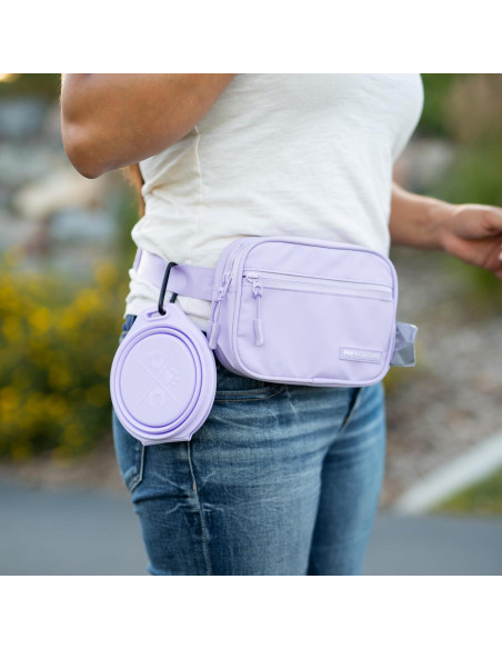 Tazón Plegable para Perros Pup Culture Doble - Silicona Negra