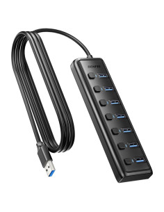 Hub USB 3.0 BENFEI de 7 Puertos Ultra Delgado 1m