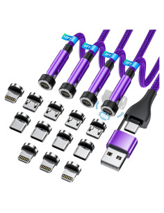 Cable de Carga Magnético 5 en 1 Ankndo 0.91m/1.83m/3.05m