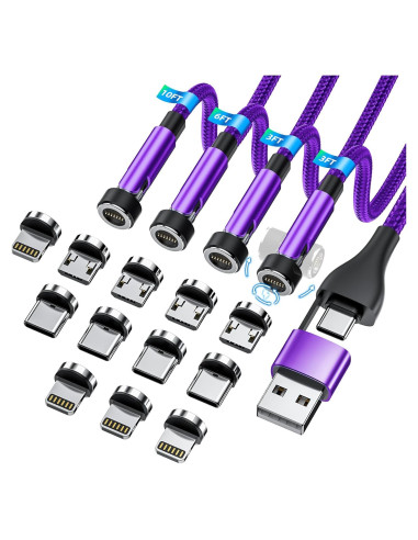 Cable de Carga Magnético 5 en 1 Ankndo 0.91m/1.83m/3.05m