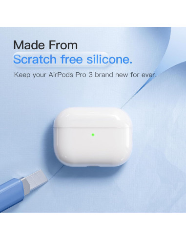 Funda Protectora DamonLight para AirPods Pro 3 - Silicona Blanca