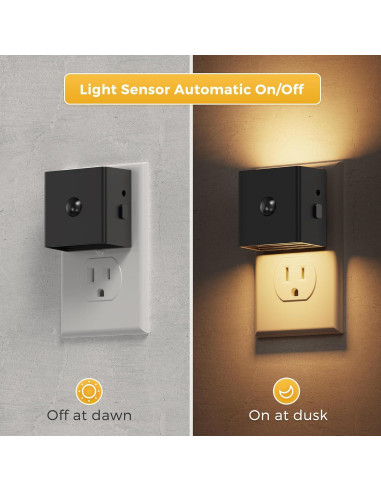 L LOHAS Luz Nocturna con Sensor de Movimiento 2-Pack 3000K