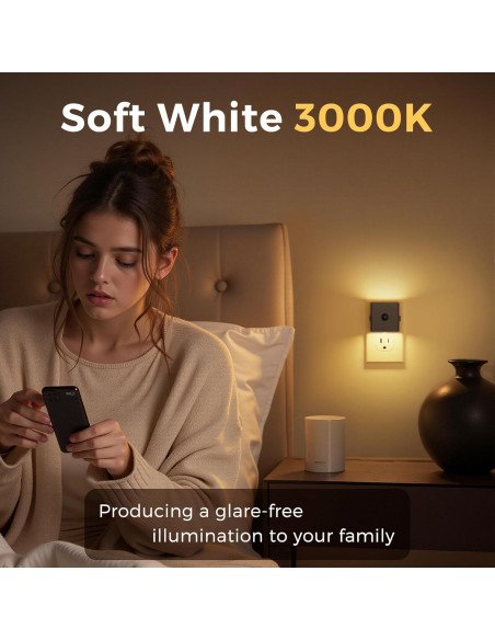 L LOHAS Luz Nocturna con Sensor de Movimiento 2-Pack 3000K