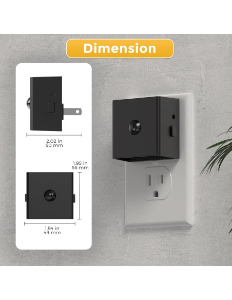 L LOHAS Luz Nocturna con Sensor de Movimiento 2-Pack 3000K