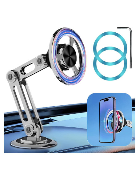 Soporte Magnético para Teléfonos de Coche Jemey 360 Ajustable