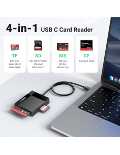 Lector de Tarjetas SD USB C UGREEN 4-en-1 Compatible iPhone 15 2