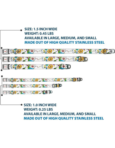 Collar para perro de cinturón de seguridad Buckle-Down 28-42 cm