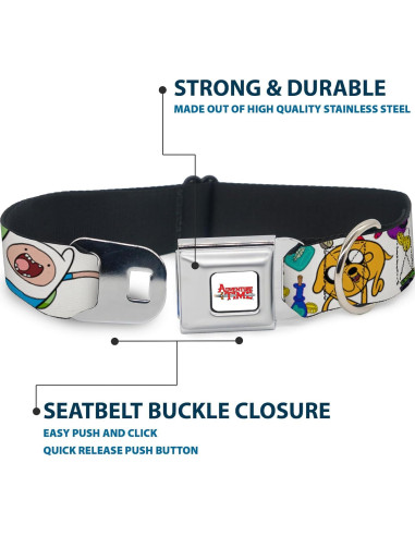 Collar para perro de cinturón de seguridad Buckle-Down 28-42 cm