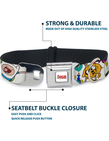 Collar para perro de cinturón de seguridad Buckle-Down 28-42 cm