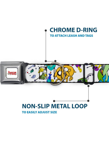 Collar para perro de cinturón de seguridad Buckle-Down 28-42 cm