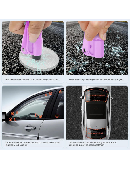 24 Llaveros Rompe Ventanas Adboros 3 en 1 Cortador Silbato