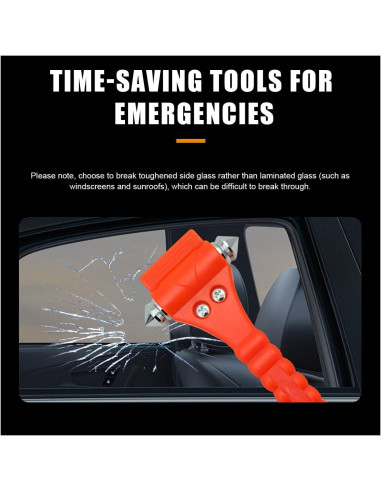 2 Martillos de Seguridad Suvnie para Automóvil - Escape Emergencia