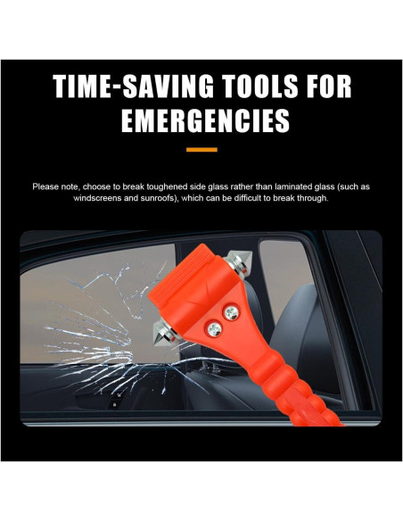 2 Martillos de Seguridad Suvnie para Automóvil - Escape Emergencia