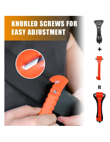 2 Martillos de Seguridad Suvnie para Automóvil - Escape Emergencia