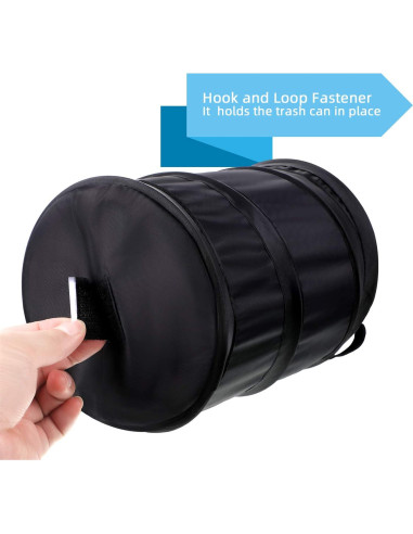 Papelera Plegable para Coche BBTO - 2 Pcs, Impermeable, 15x20 cm