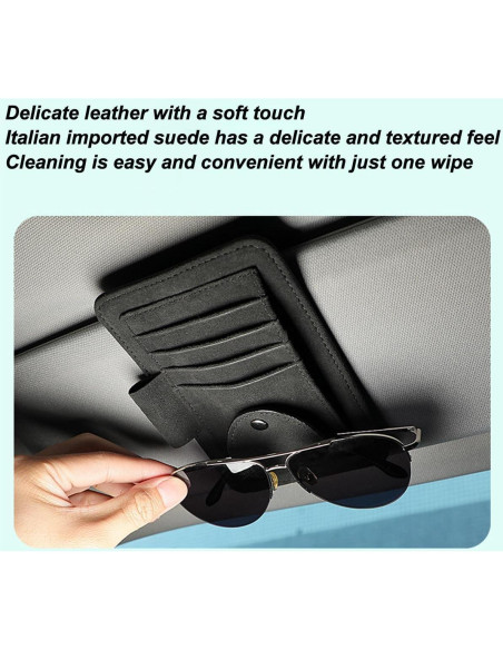 Organizador de Visera de Coche Mandark Verde, Almacenamiento Multifuncional