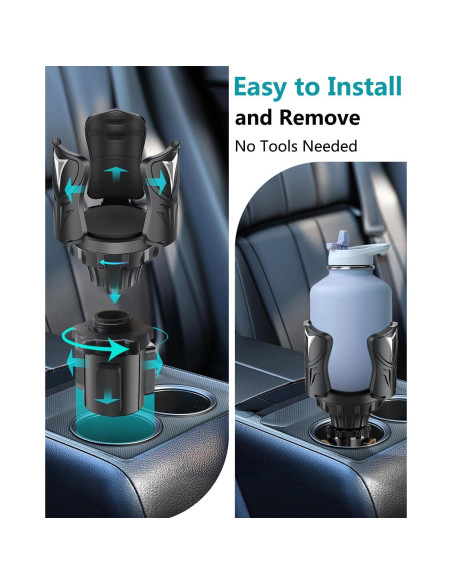 Soporte para Tazas de Coche Easkkty Ajustable Universal 6.1-13.5 cm