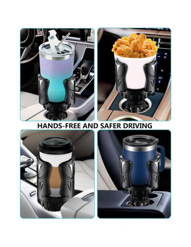 Soporte para Tazas de Coche Easkkty Ajustable Universal 6.1-13.5 cm