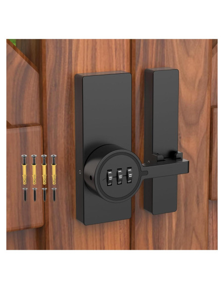 Cierre de puerta de granero MeBantoo FY-Code 004 negro