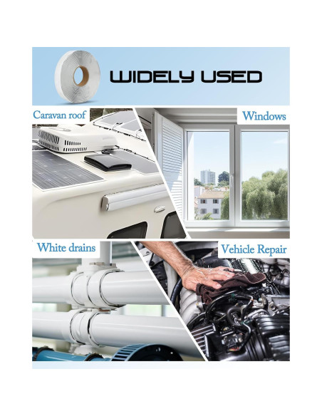 Cinta Selladora de Butilo X-Haibei 1.9 cm x 30 m Gris