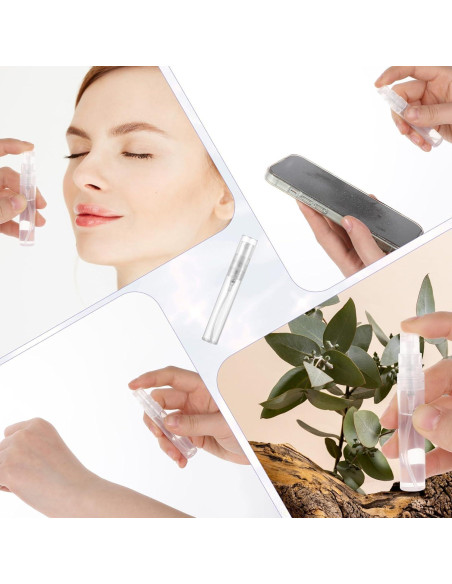 Giantree 20 Mini Botellas de Spray Rellenables 5ml Transparentes