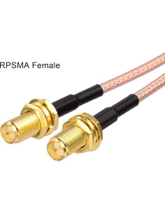 Cable divisor coaxial Superbat RP-SMA macho a doble hembra 15cm 2