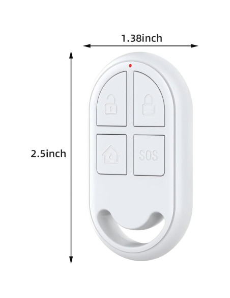 Control Remoto Luckydeer ZX-R10 para Alarmas CP2, CP7R, CP8, CP9