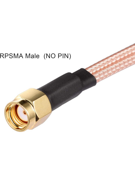 Cable divisor coaxial Superbat RP-SMA macho a doble hembra 15cm